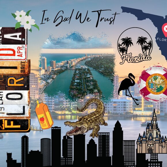 Florida State Tumbler, Sunshine State Tumbler, Florida Vacation Tumbler - Picture 2 of 7